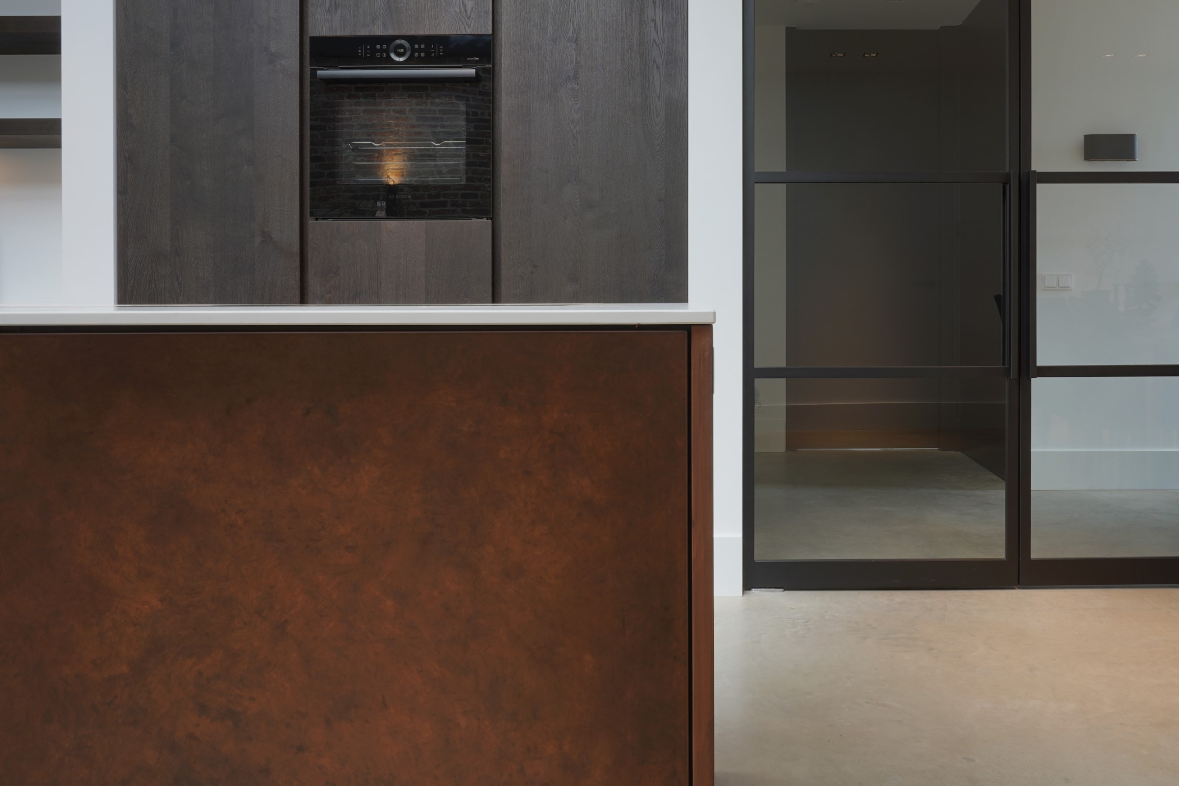 Keuken Vakmanschap Design VeroMetal® coating Innovatie Verfijning Duurzaamheid Luxe MeilingCoatings VeroMetal® spuitwerk Interieur
